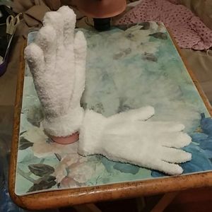 White Terry Gloves